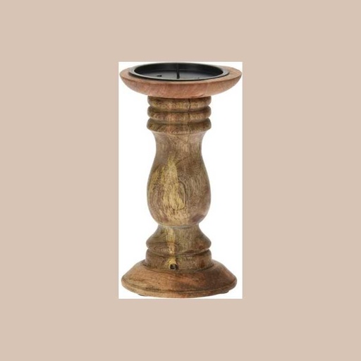 Candle holder 20cm natural
