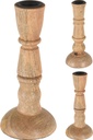 Bougeoir 18cm mango bois