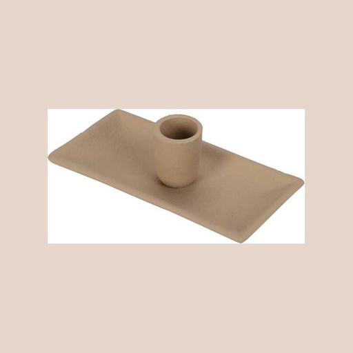 Bougeoir poterie rectangle