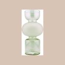 Vase en verre gris 28cm
