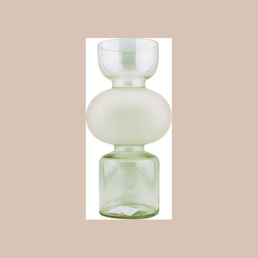 Vase en verre gris 28cm