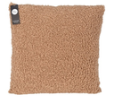 Coussin teddy carre marron