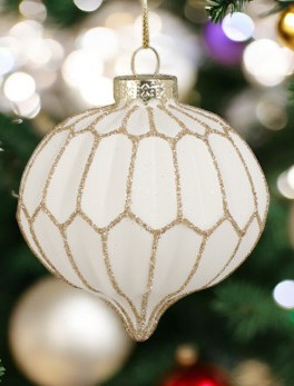 Boule de noel en verre 