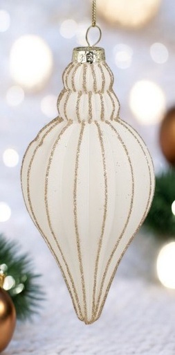 Boule de noel en verre larme