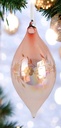 Boule de noel rose gold ovale