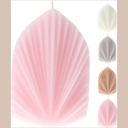  bougie paon gris 15 cm