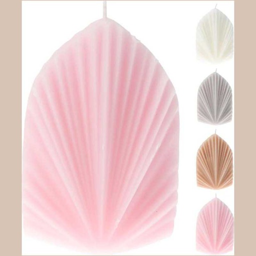  bougie paon gris 15 cm