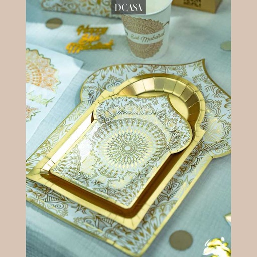 Assiettes gm "medine" x10