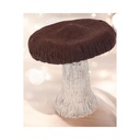 Champignon en céramique 10 cm marron