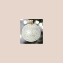 Boule de noël en verre 8 cm modèle 2