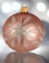 Boule noël en verre 8 cm modèle 3