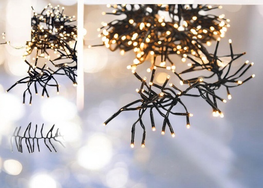 Guirlande grappe 768 led bl-ch