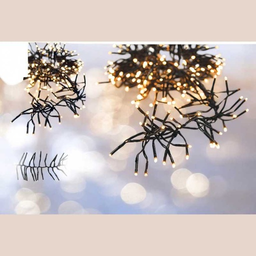 Guirlande grappe 1152 led bl-ch