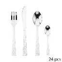 Menagere inox 24p d'oro