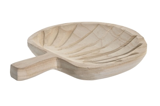 Plateau paulownia 29x23x4 feuille naturel