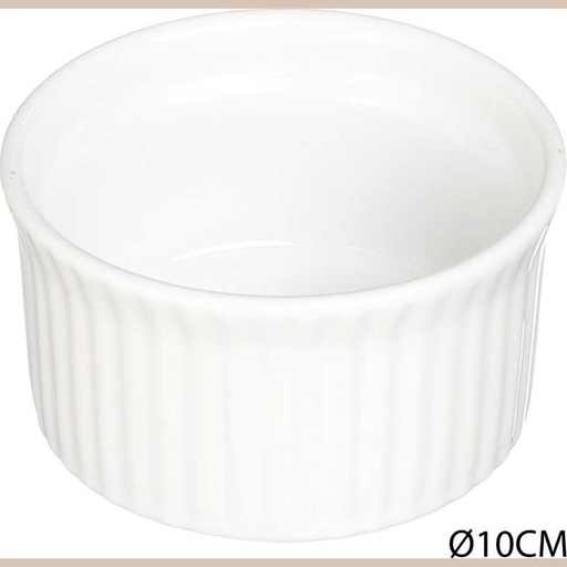 Ramequin 9cm ceram blanc