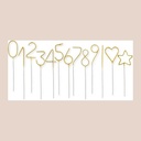 Bougie chiffre scintillante 00