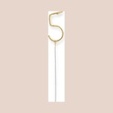 Bougie chiffre scintillante 05