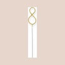 Bougie chiffre scintillante 08