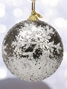 Boule de noël doré en polystyrène 8 cm 