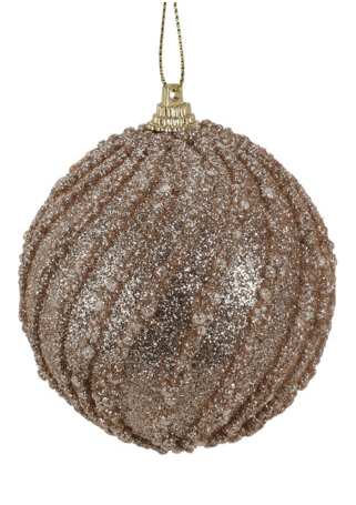 Boule de noël en polypropylène 8 cm modèle 1