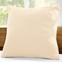 Taie de coussin 65x65 sable gaze de coton celestia