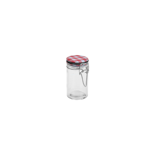 Pot en verre avec couvercle rond