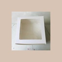Boite gateaux blc 20x20x5 cm
