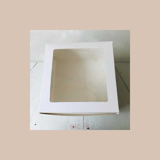Boite gateaux blc 20x20x5 cm