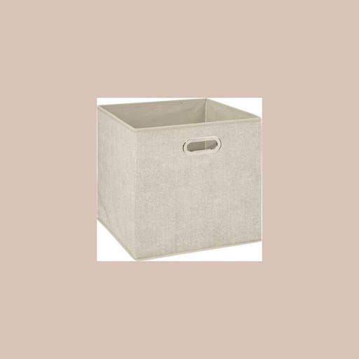 Boite rangement 31x31 beige chine