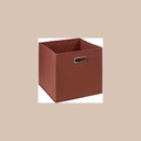 Boite rangement 31x31 sienne uni