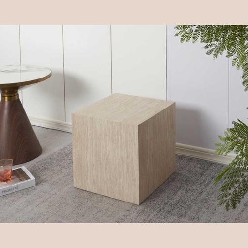 Table d'appoint travertin dc