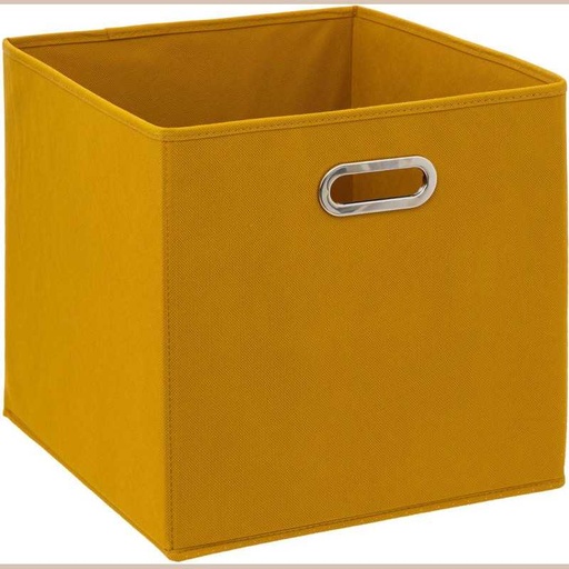 Boite rangement 31x31 moutarde