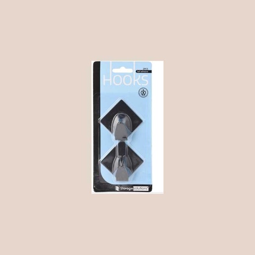 Crochets inox 2pcs losange