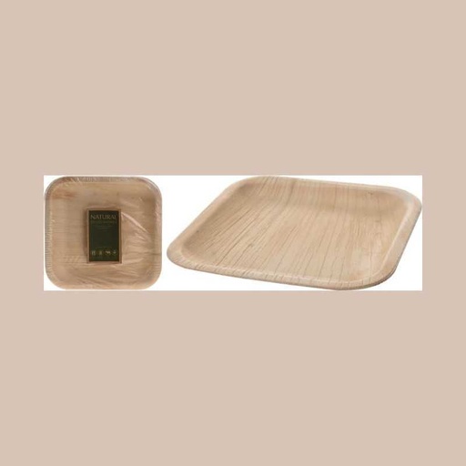 Plateau, 20cm, s/6pcs, bois na