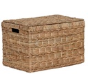Boite hyacinthie de l'eau métal 52x34x33 naturel