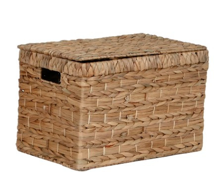 Boite hyacinthie de l'eau métal 45x28x30 naturel