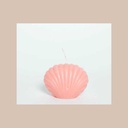 Bougie coquillage rose