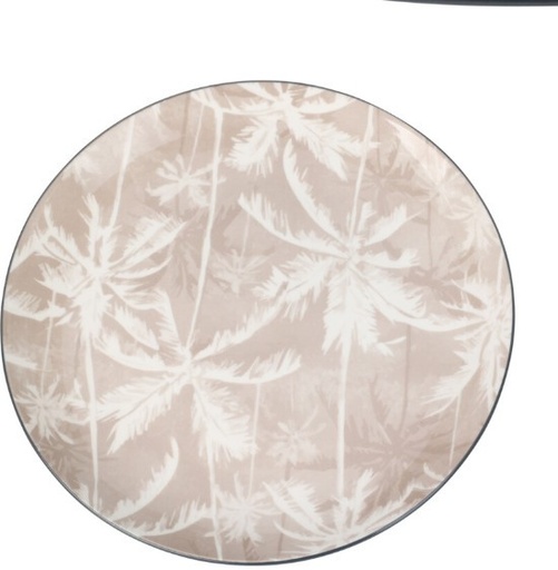 Assiette porcelaine 26.5 cm palm beige