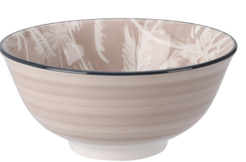 Bol en porcelaine 15 cm x h7 cm beige
