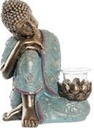 Figurine résine transparente 17x14,5x23,7 buddha 2 mod.
