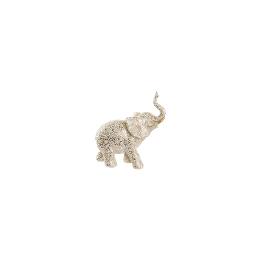 Figure résine 25x11,8x25 éléphant dore