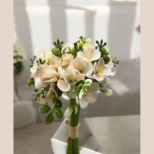 Bouquet fleur beige