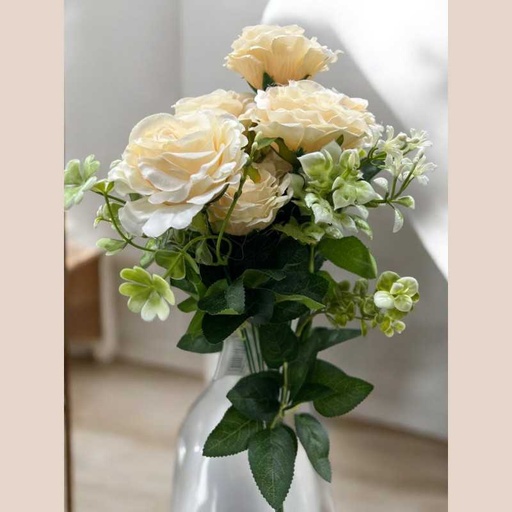 Bouquet rose couleur creme