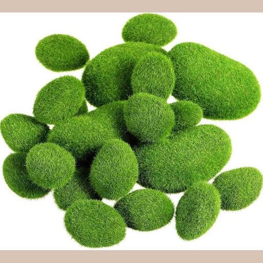 Galet mousse vert