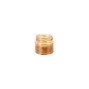 Bougie en verre 70x65mm jaune