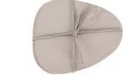 Sous-verre  gris clair10x10