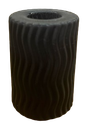 Bougeoir verre 5x7cm mod.-taupe