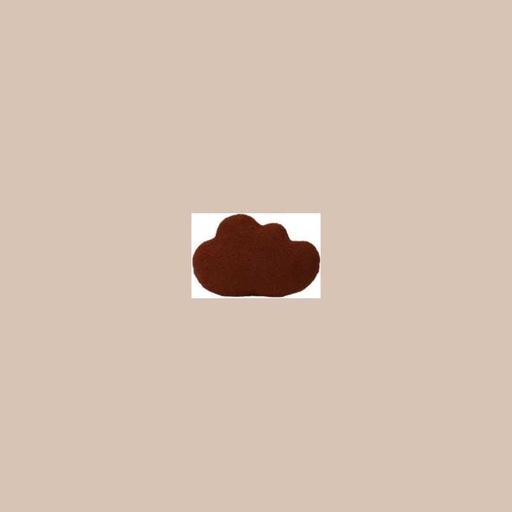 Coussin nuage teddy marron