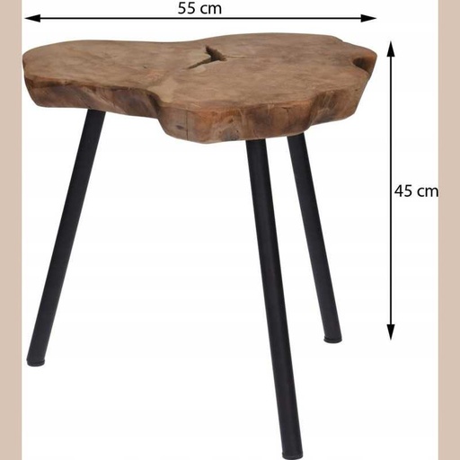 Table d'appoint 55x55x45 cm